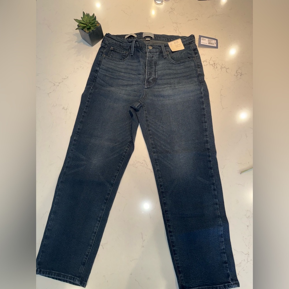 Women’s Universal Thread Mid-Rise 80’s Slim Dark Blue Jeans
